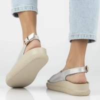 Leather sandals Filippo DS7581/26 SI silver