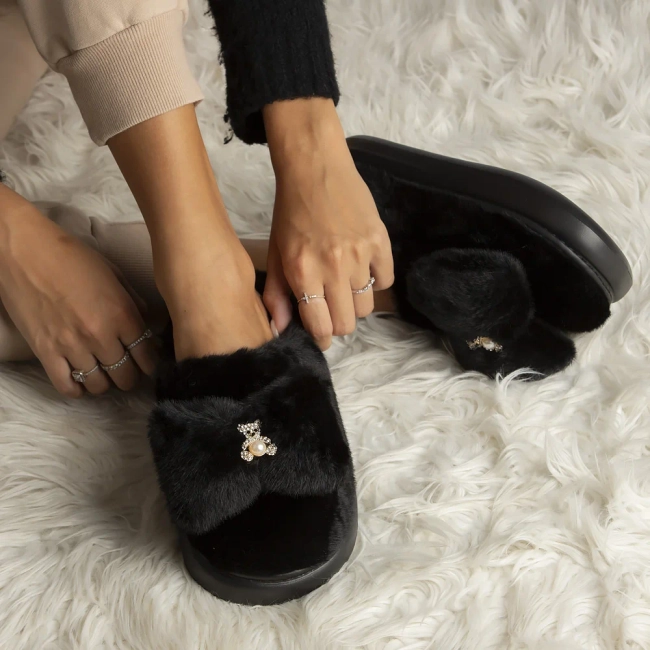 Slippers Filippo DK6686/24 BK black