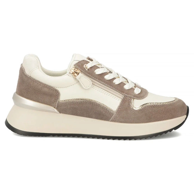 Leather sneakers Filippo DP7770/26 WH TP white-beige
