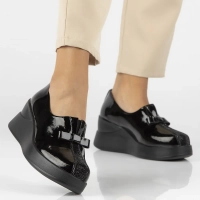 Leather shoes Filippo DP6441/24 BK L black