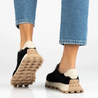 Skórzane sneakersy Filippo DP7498/26 BK czarne