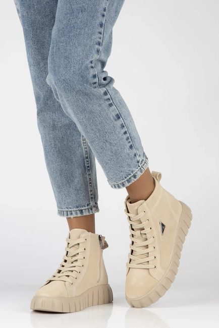 Leather boots Filippo DBT4146/23 BE beige