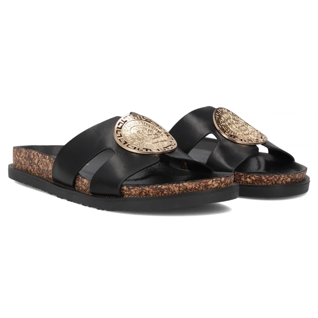 Klapki Filippo DK6972/25 BK czarne