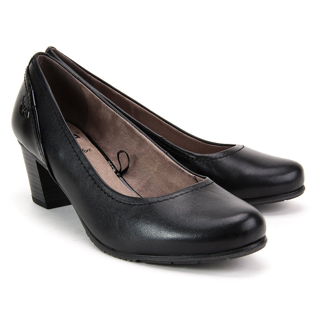 Półbuty Jana 8-22404-20 001 Black