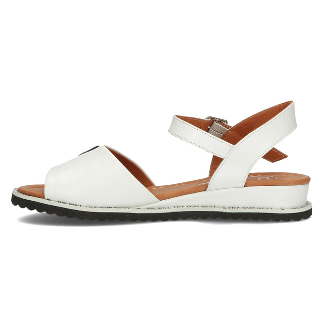 Leather sandals Filippo DS3913/22 WH white