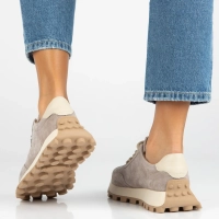 Leather sneakers Filippo DP7498/26 BE beige