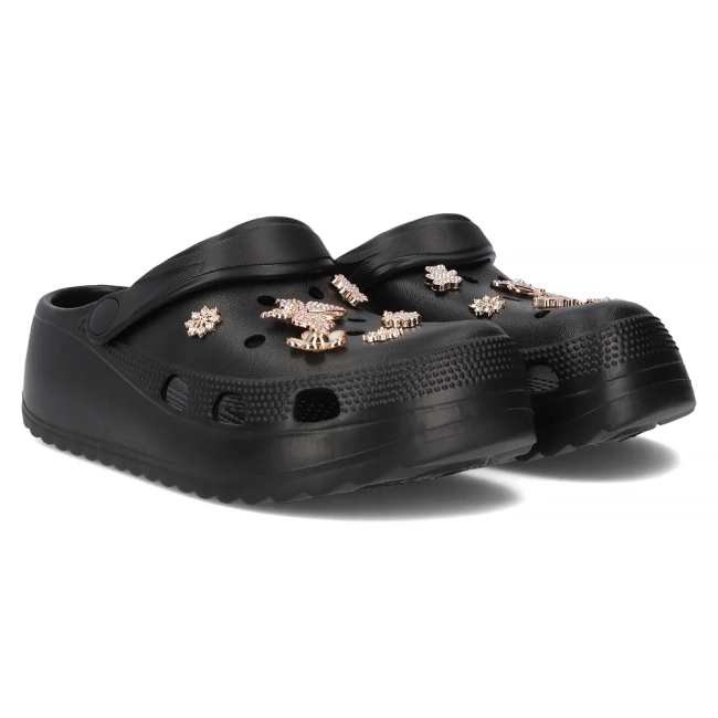 Klapki Filippo DK6690/24 BK czarne