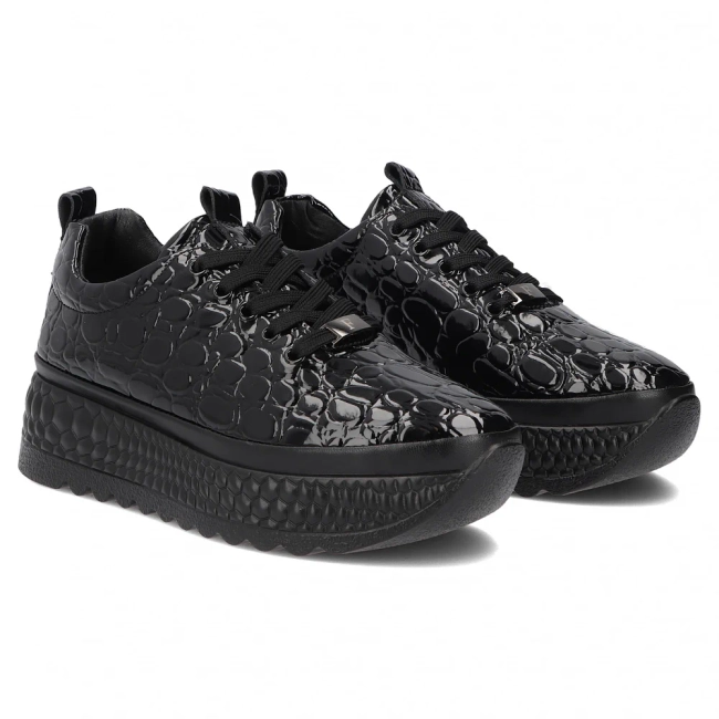Leather sneakers Filippo DP7284/26 BK CR black