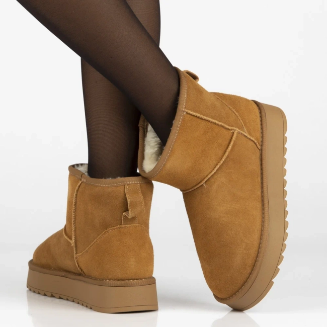 Leather snow boots Filippo DBT7329/25 CA brown