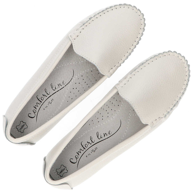 Mokasyny Filippo DP130/20 WH White