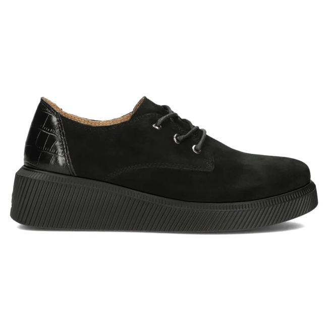 Leather shoes Filippo DP4924/23 BK black