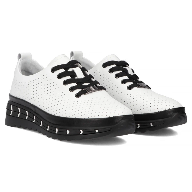 Leather shoes Filippo DP6800/25 WH white