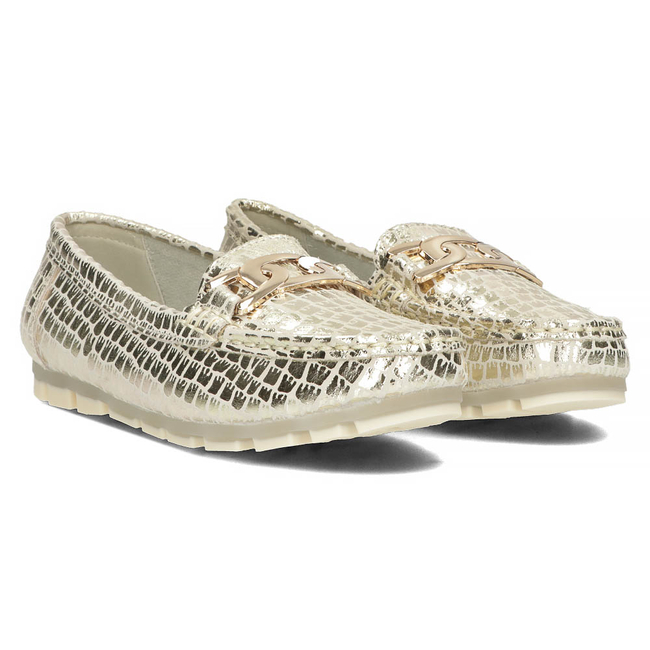 Leather loafers Filippo DP3630/23 GO gold