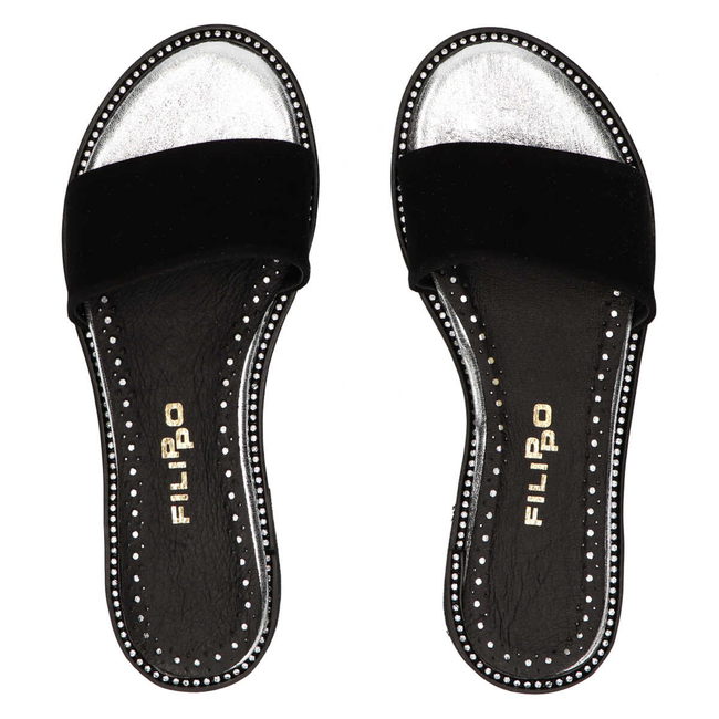 Slippers Filippo 091 Black Suede