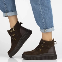 Leather ankle boots Filippo DBT7299/25 BR brown