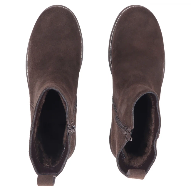 Leather heeled ankle boots Filippo DBT7930/26 D BR brown
