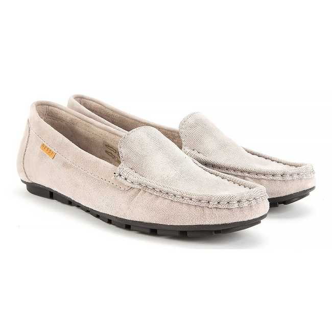 Moccasins NESSI 62605 gray lizarro