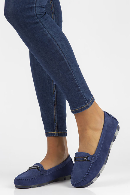 Leather loafers Filippo DP1202/22 BL blue