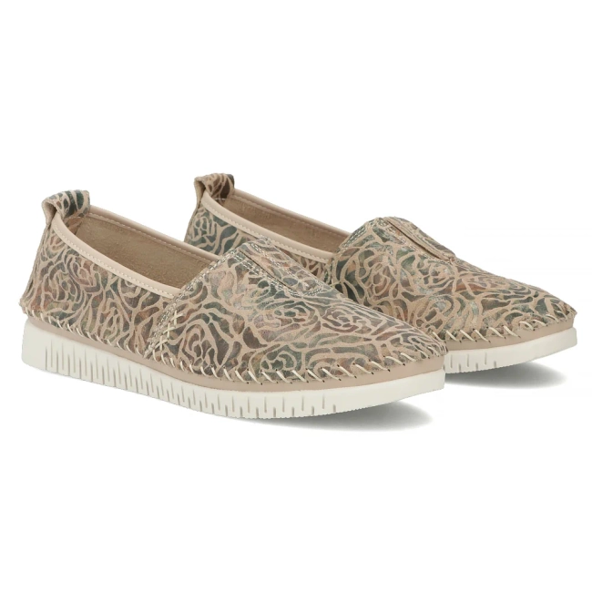 Leather shoes Filippo DP7667/26 BE MLT beige