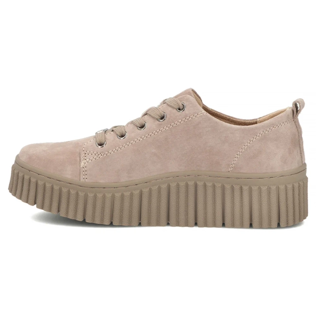 Skórzane sneakersy Filippo DP8337/26 BE beżowe