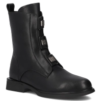 Leather ankle boots Filippo DBT7237/25 BK black