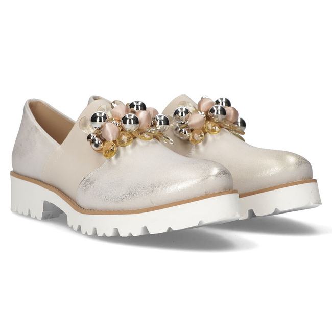 Leather shoes FILIPPO 166/TR gold