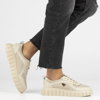 Leather sneakers Filippo DP4533/23 BE beige