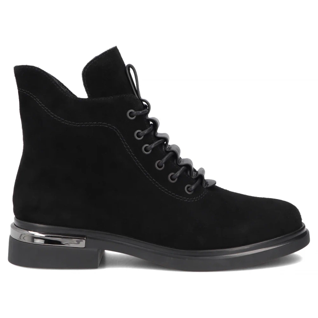 Skórzane botki Filippo DBT8196/26 BK czarne