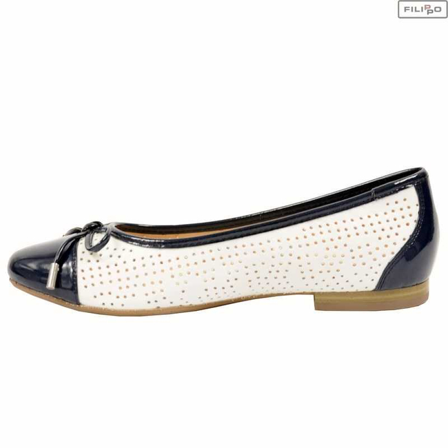 Baleriny CAPRICE 9/9-22105/26 wht.su/oce.pat 8022384