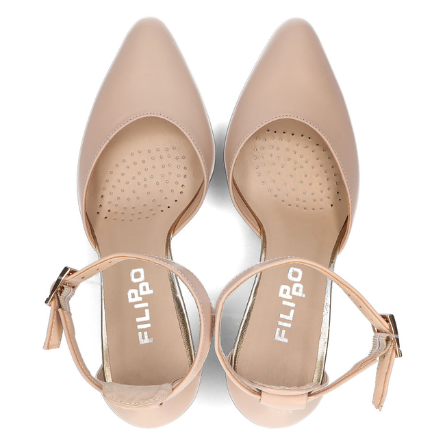 Leather pumps Filippo 2058 beige