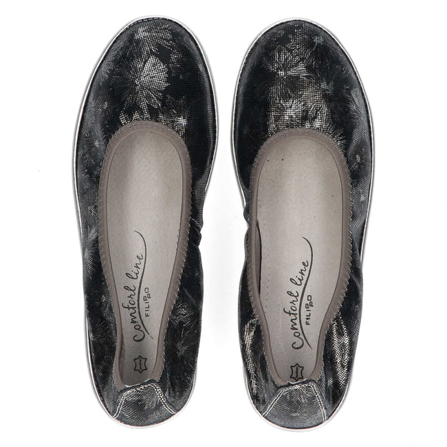 Leather shoes Filippo DP046/18 NV FL navy blue