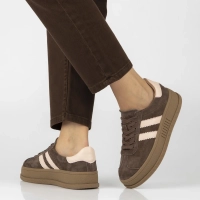 Leather sneakers Filippo DP7995/26 D BR brown