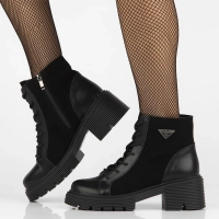 Leather ankle boots Filippo DBT6495/24 BK black