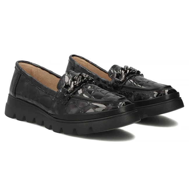 Leather shoes Filippo DP8004/26 GR grey