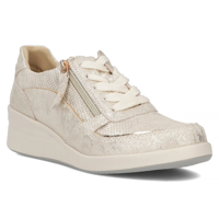 Skórzane sneakersy Filippo DP6209/24 GO złote