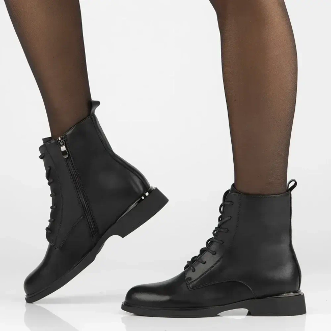 Leather ankle boots Filippo DBT6520/25 BK black