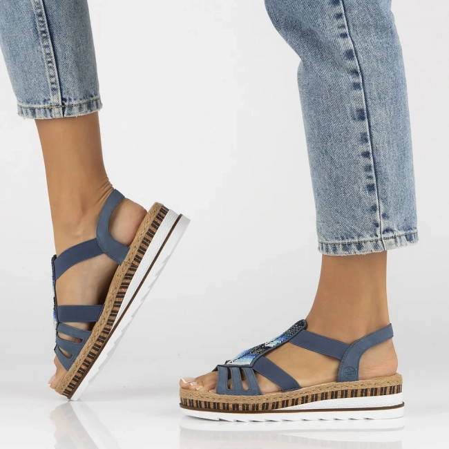Sandals Rieker V7909-12 blue