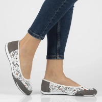 Skórzane baleriny Filippo DP142/24 MLT multikolor