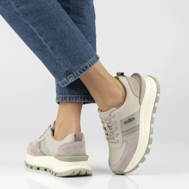 Leather sneakers Filippo DP7563/26 BE beige