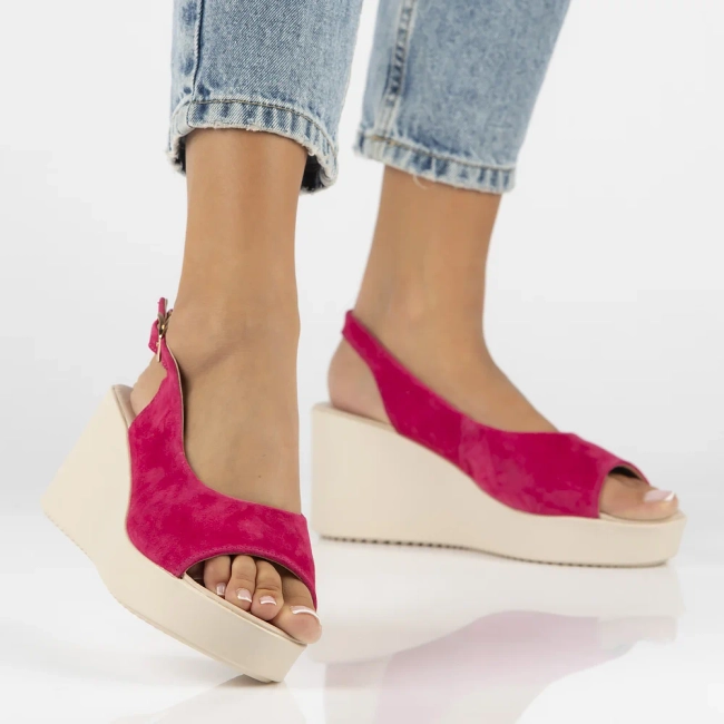 Leather sandals Filippo DS6204/24 FH pink