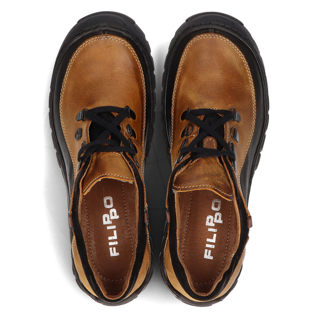 Leather shoes Filippo 917 mustard