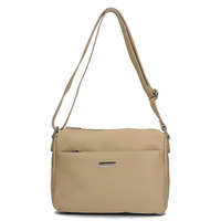 Handbag Toscanio Leather Messenger Bag A59 beige