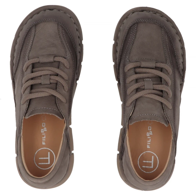 Leather shoes Filippo DP8180/26 TP taupe