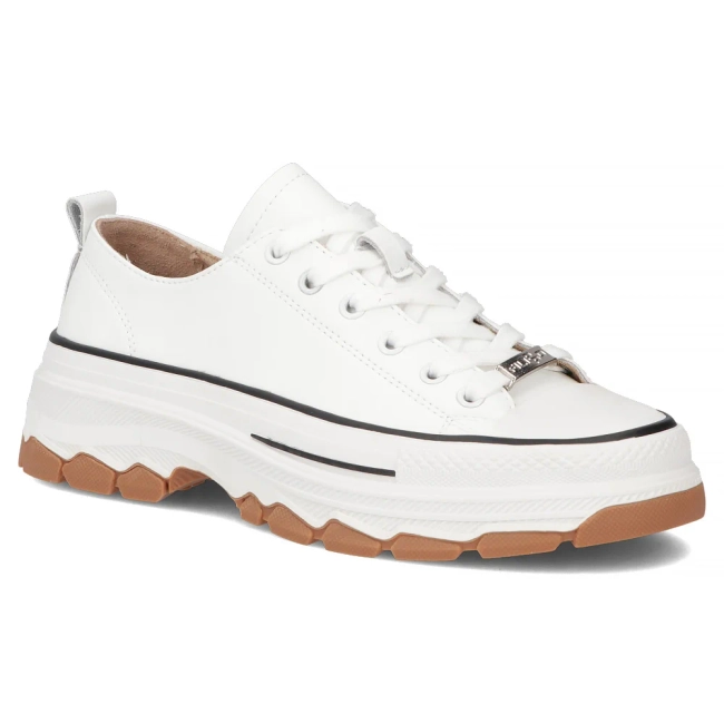 Leather sneakers Filippo DP7501/26 WH white