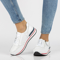 Leather Sneakers Filippo DP2048/21 WH white