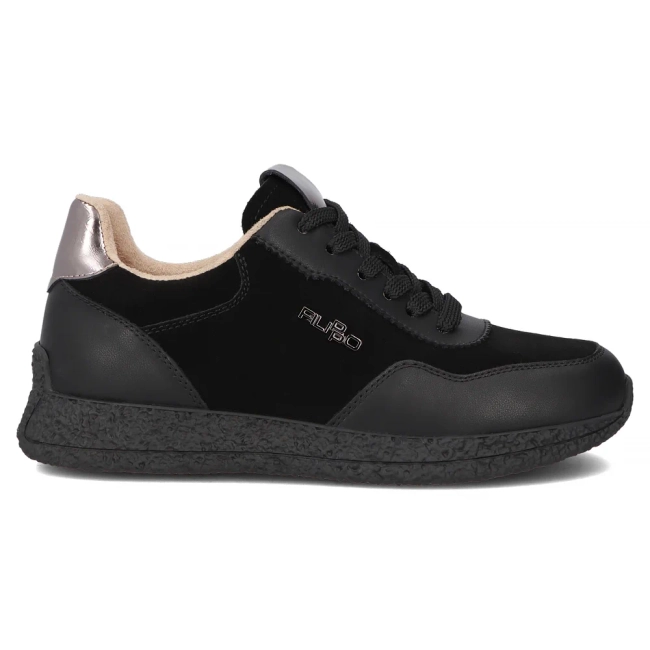 Leather sneakers Filippo DP7405/25 BK black