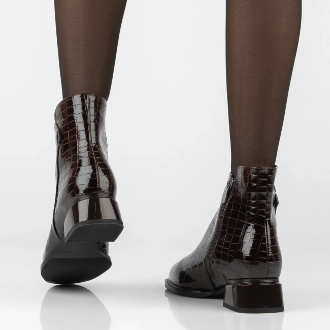 Leather heeled ankle boots Filippo DBT8174/26 D BR brown