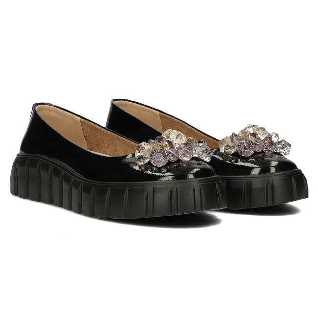 Leather shoes Filippo DP4682/23 BK black