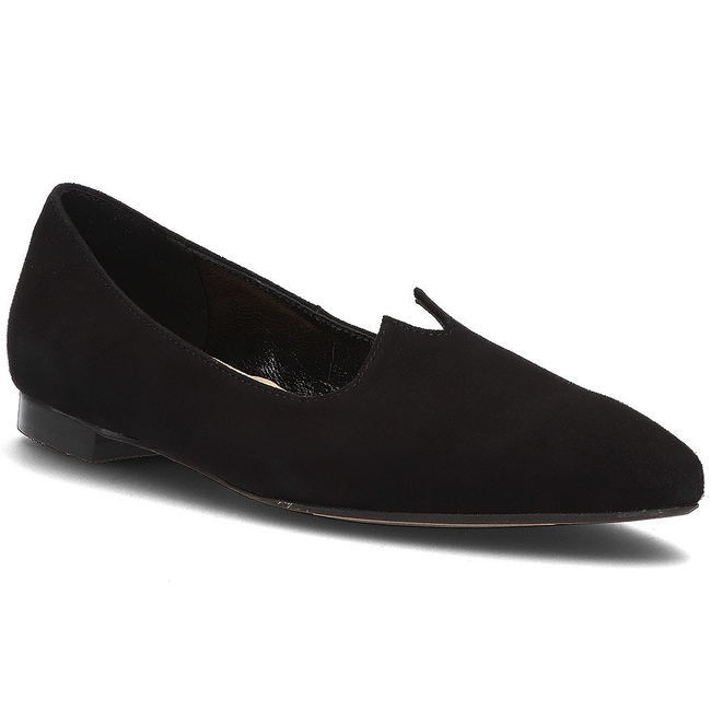 Zamszowe baleriny Alexio Giorgio 2110 czarne