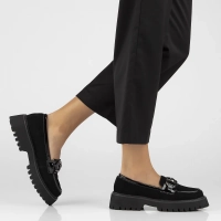 Leather shoes Filippo DP6497/24 BK SU black